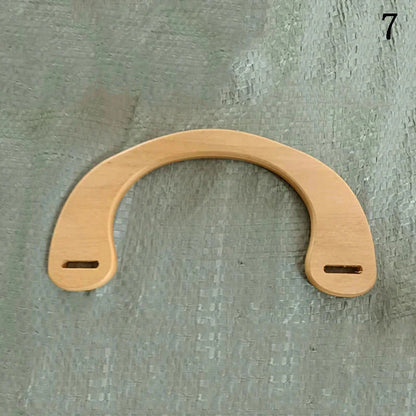 Round D-shaped Rectangle Wooden Bag Handles