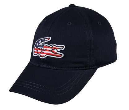 Lacoste Mens Big Croc USA Gabardine Cap