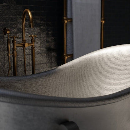 Satin Copper Handcrafted Artisanal Premium Contemporary Freestanding Soaking Bathtub