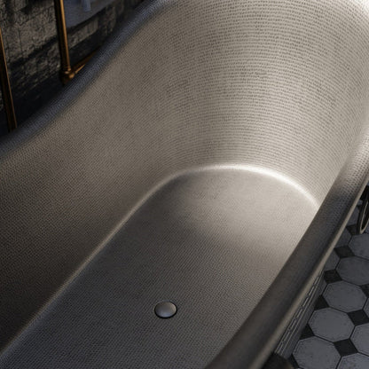Satin Copper Handcrafted Artisanal Premium Contemporary Freestanding Soaking Bathtub