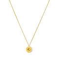 Shell Casing Pendant Necklace Recycled Brass Bullet Shell Gold Plated 12in Chain
