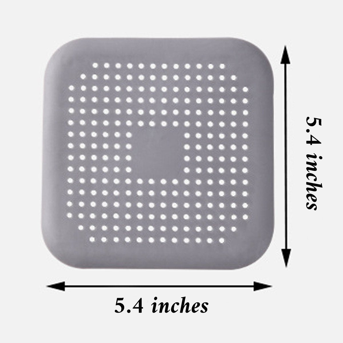 Silicone Drain Hair Catcher – Square Sink Strainer with Suction