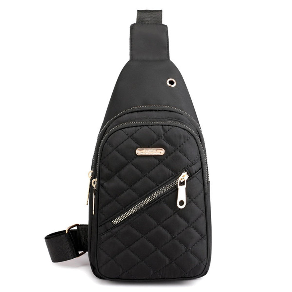 Women's Shoulder Sling Bag - Nylon Adjustable Strap Crossbody Purse