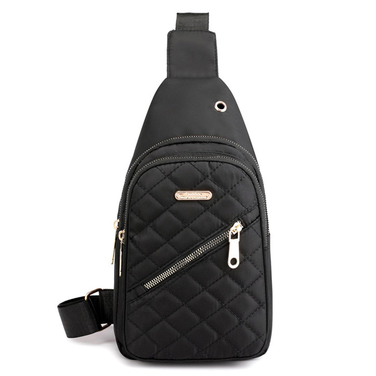 Women's Shoulder Sling Bag - Nylon Adjustable Strap Crossbody Purse