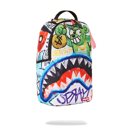 Sprayground Crayon Shark DLXSR Backpack B5037