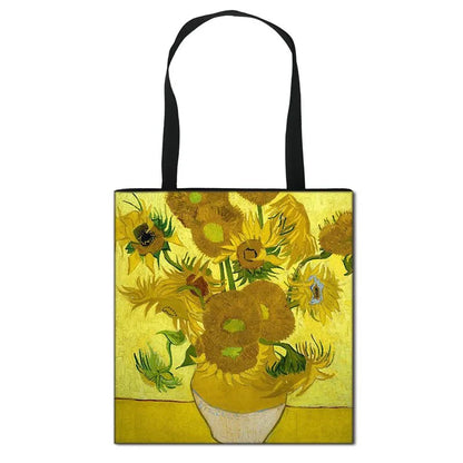 Starry Night / Statue David / Mona Lisa Handbags