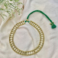 Statement Maya Collar Necklace Boho Indian Inspired Cotton Tassel Back Drape