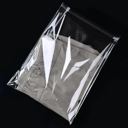 Storeage Bags 100 Pieces Clear Apparel Bags Self Seal