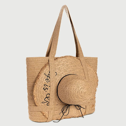 Summer Large Capacity Totes With Cap