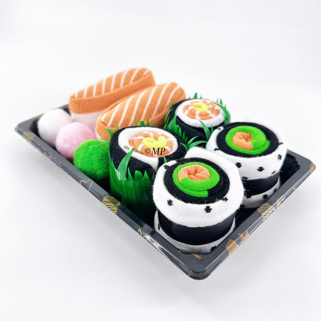 Sushi Socks Gift Box – 3 Pairs of Fun Novelty Socks for All