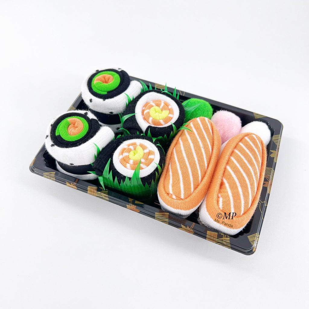 Sushi Socks Gift Box – 3 Pairs of Fun Novelty Socks for All