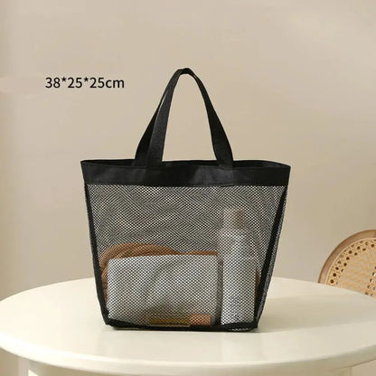 Transparent Mesh Cosmetic Bag