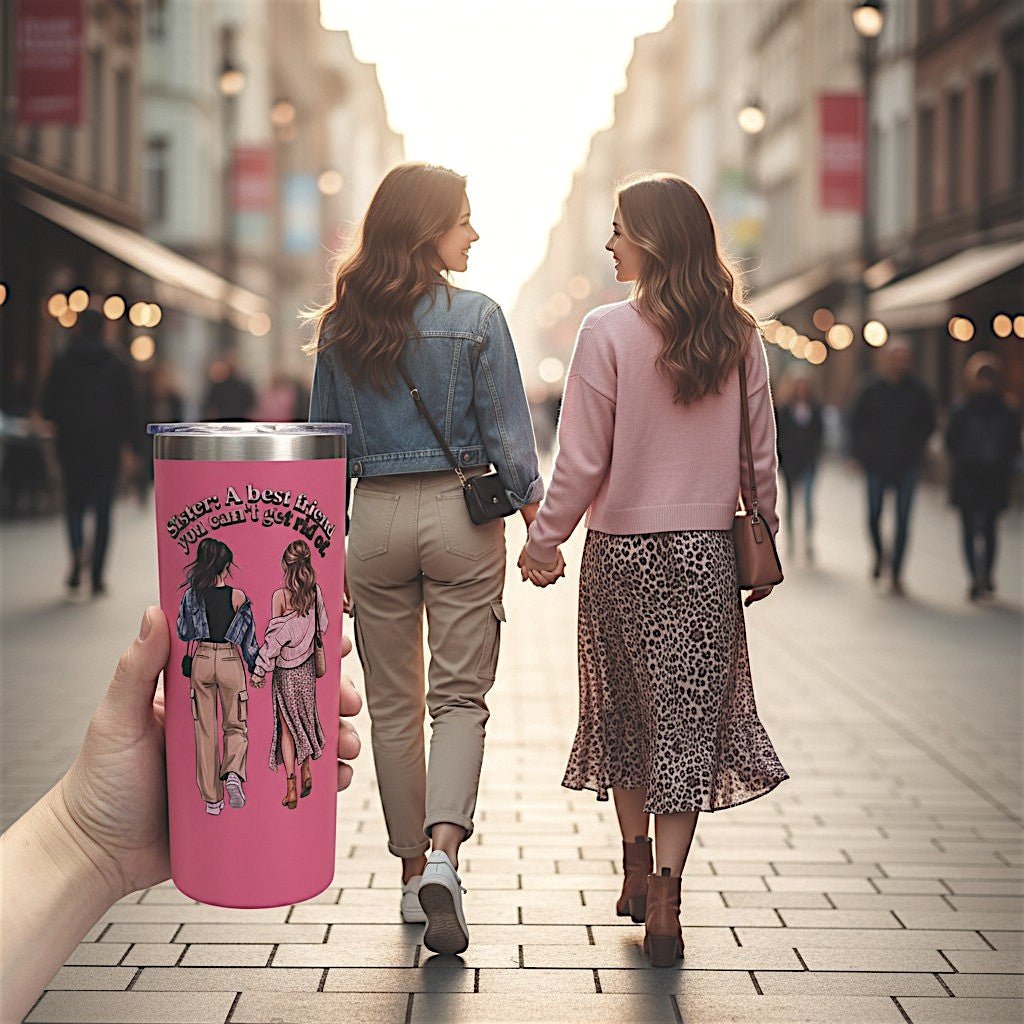 Unique Sister Gift 20oz Insulated Stainless Steel Travel Tumbler