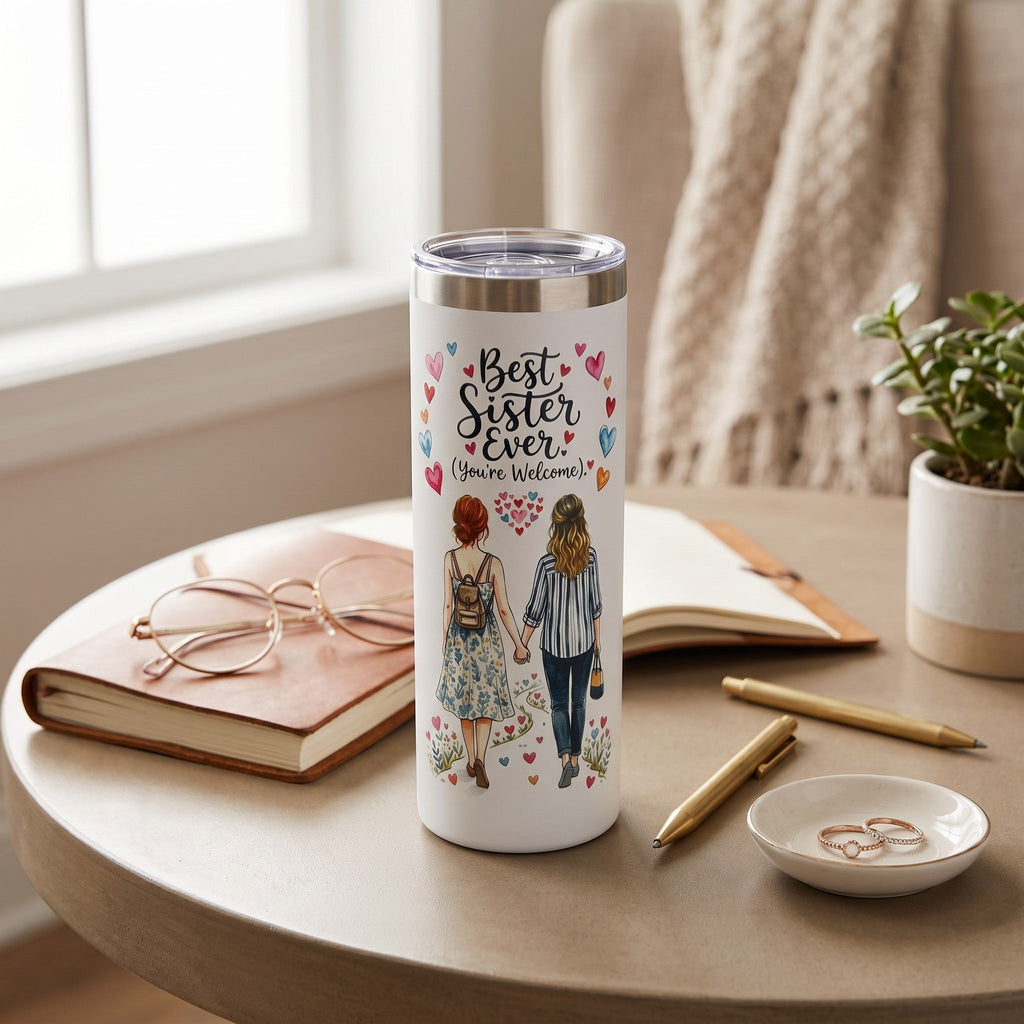 Unique Sister Gift 20oz Insulated Stainless Steel Travel Tumbler