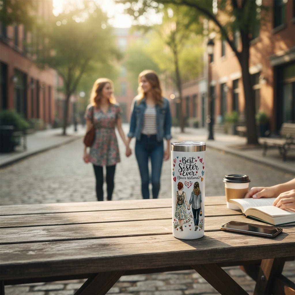 Unique Sister Gift 20oz Insulated Stainless Steel Travel Tumbler