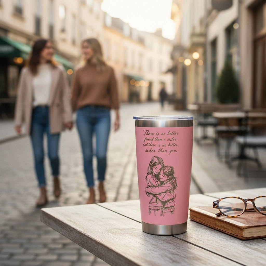 Unique Sister Gift 20oz Insulated Stainless Steel Travel Tumbler