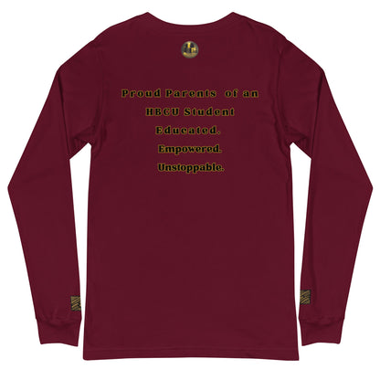 Proud HBCU Parents Unisex Long Sleeve Tee