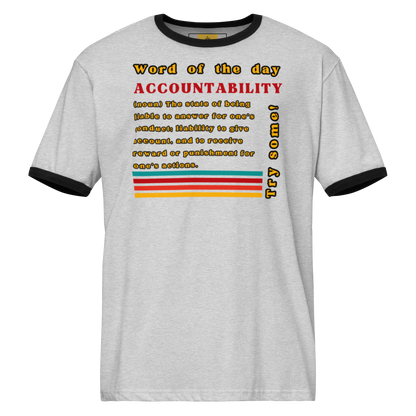 Accountability Retro Ringer Unisex Tee