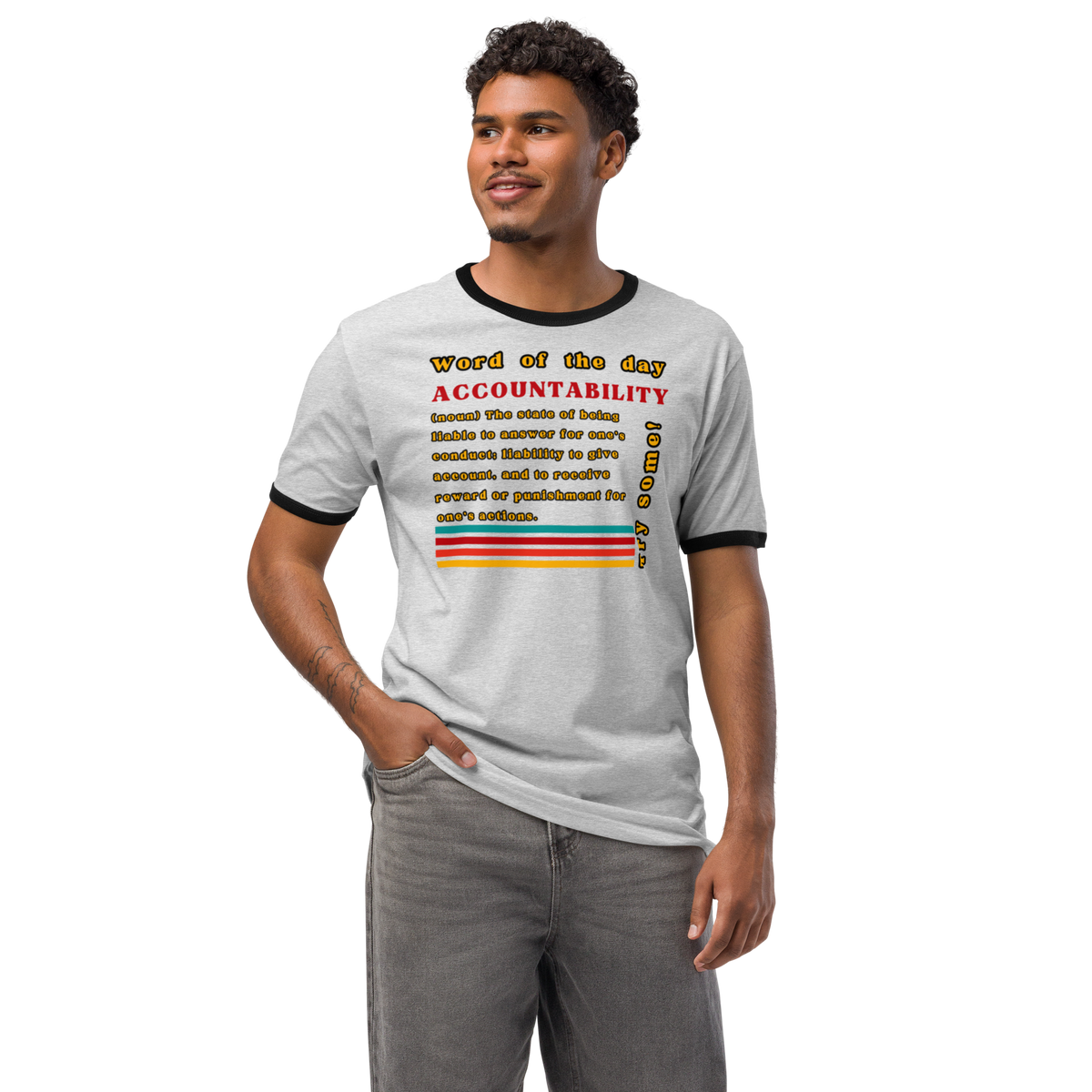 Accountability Retro Ringer Unisex Tee