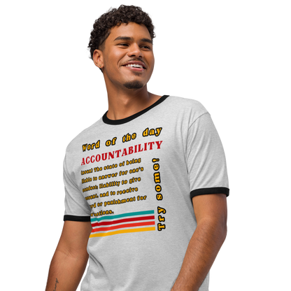 Accountability Retro Ringer Unisex Tee