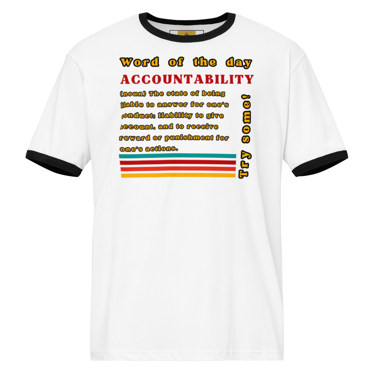 Accountability Retro Ringer Unisex Tee