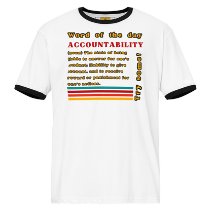 Accountability Retro Ringer Unisex Tee