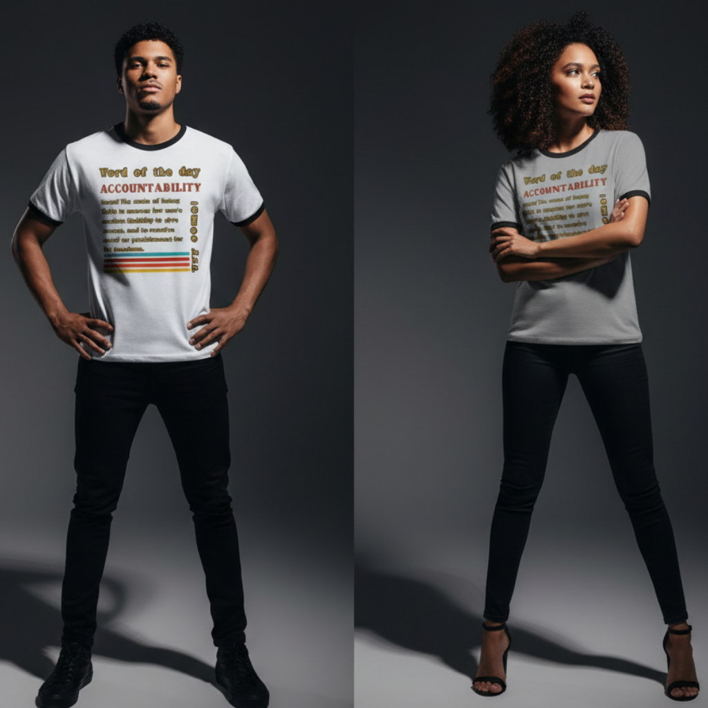 Accountability Retro Ringer Unisex Tee