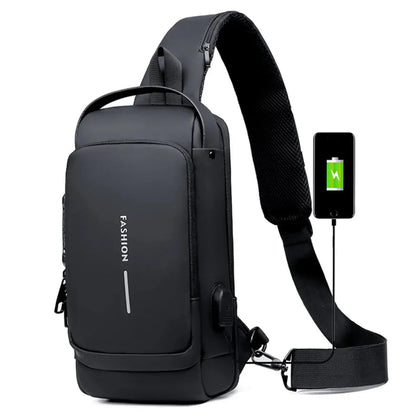 USB Charging Sport Sling Bag