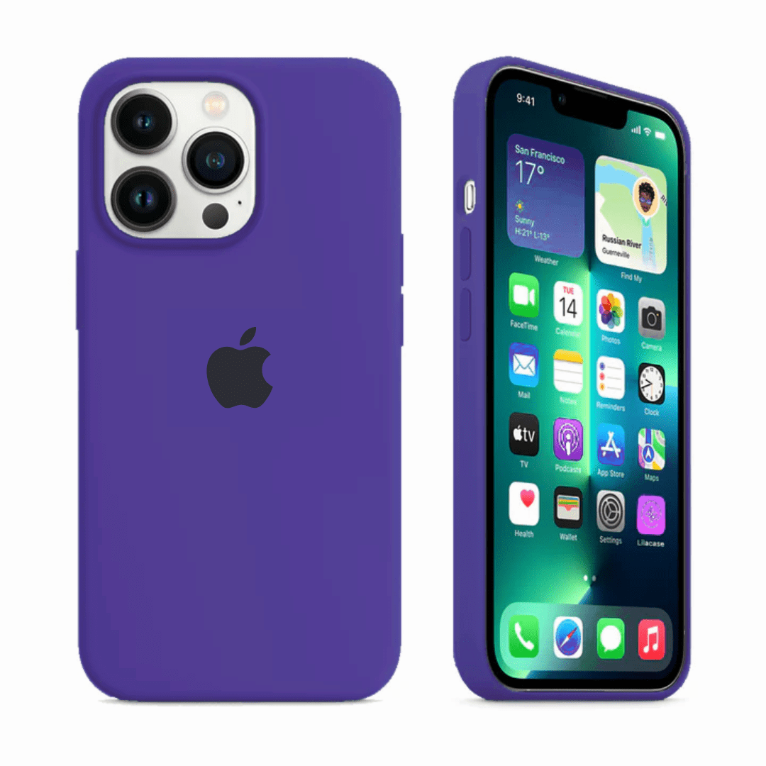 Violet Silicone iPhone Case | Soft Protective Cover