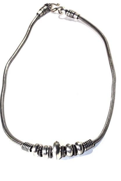 Warrior Tribal Necklace For Men Stainless Steel Beads
