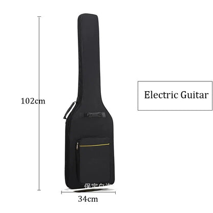 Waterproof Electric Bass Case Double Strap Padded