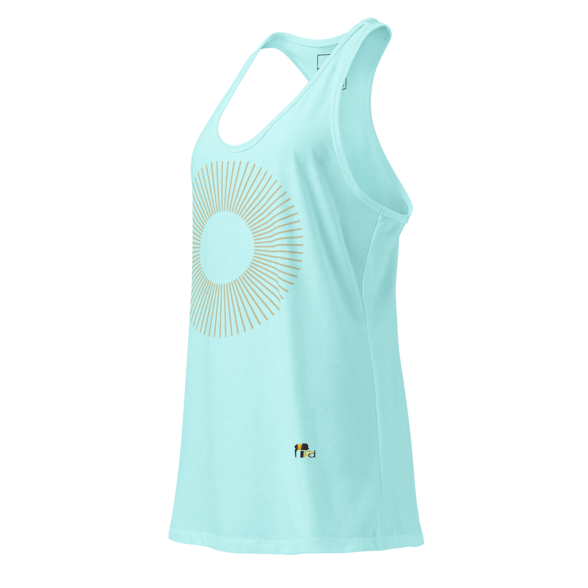 Golden Aura Women's Fitted Racerback Tank Top