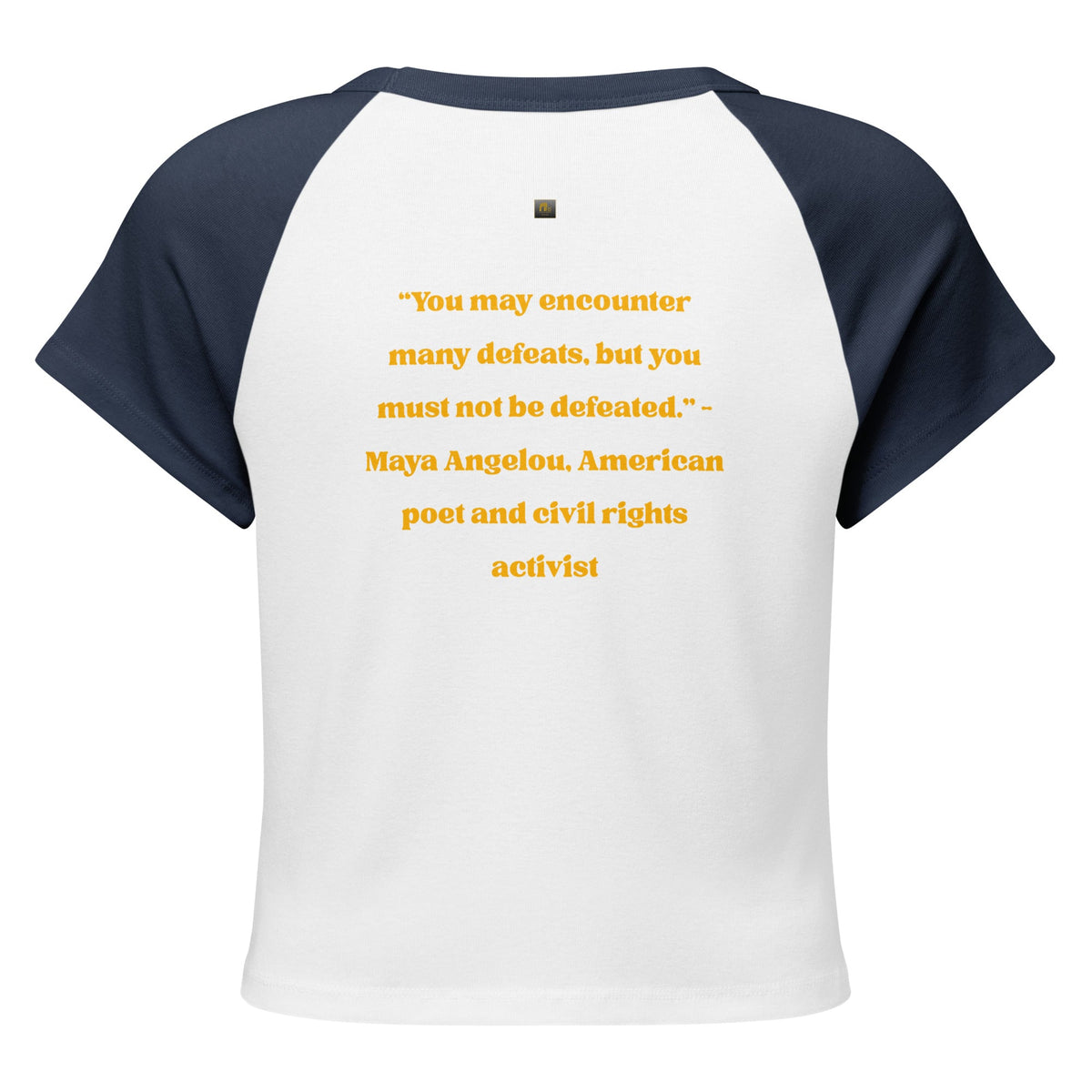 Maya Empowerment Raglan Crop Tee for Women