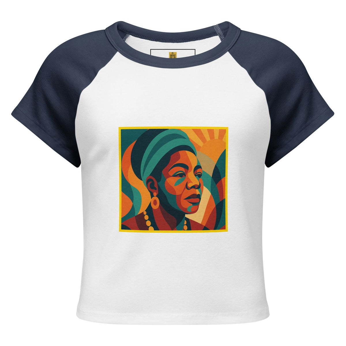 Maya Empowerment Raglan Crop Tee for Women