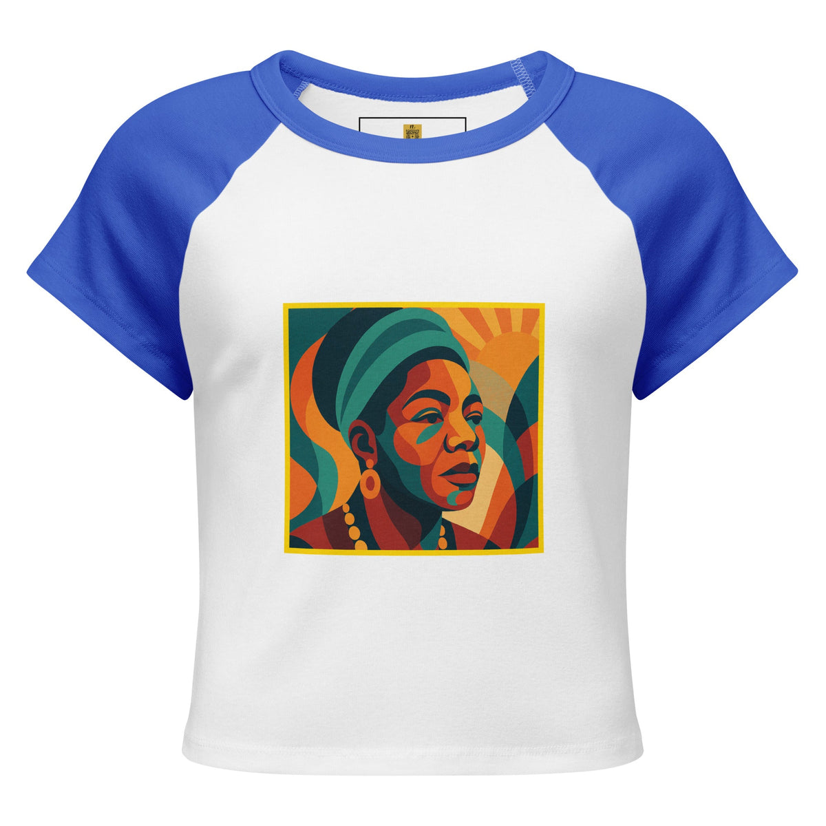 Maya Empowerment Raglan Crop Tee for Women