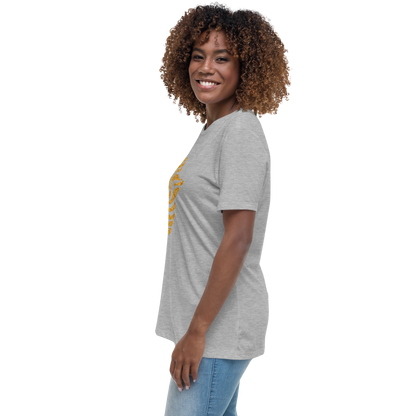 Gold Stripe Africa Tee for Women