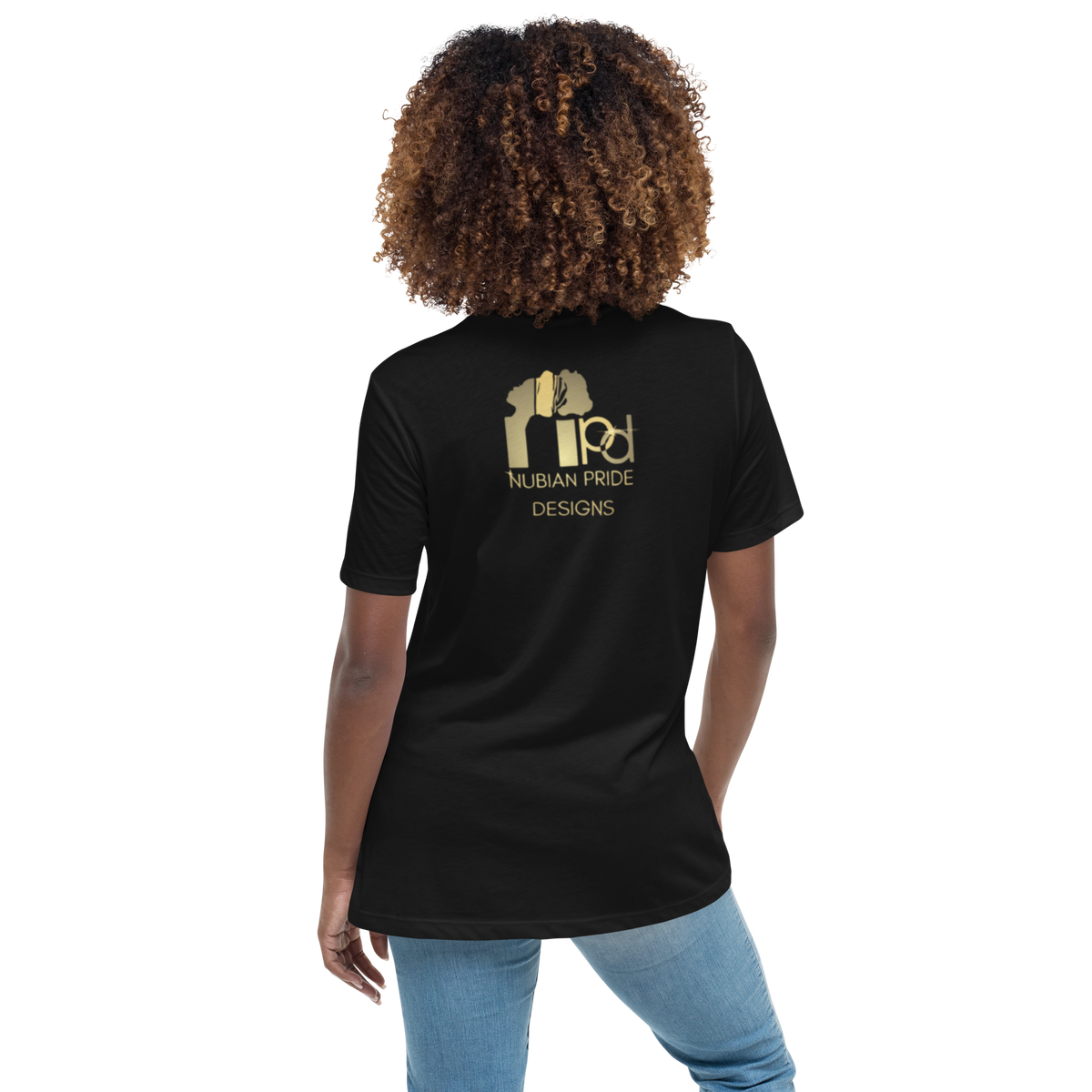 Gold Stripe Africa Tee for Women