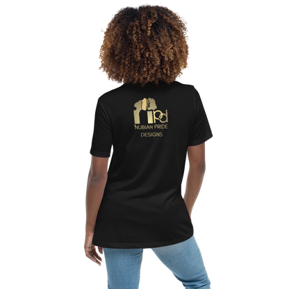 Gold Stripe Africa Tee for Women