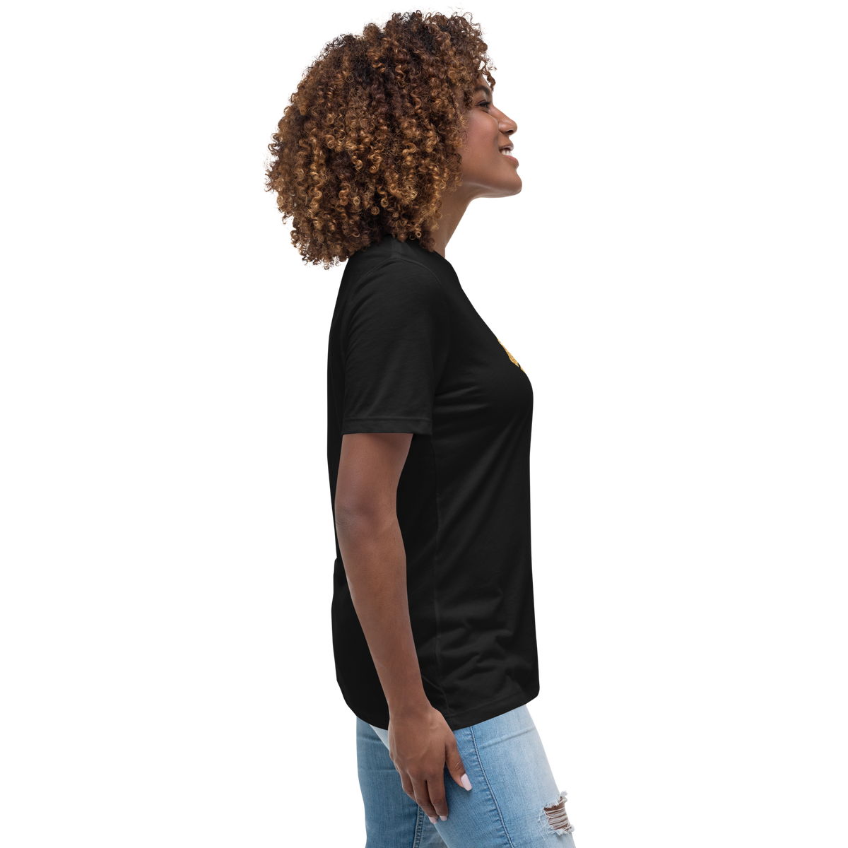 Gold Stripe Africa Tee for Women