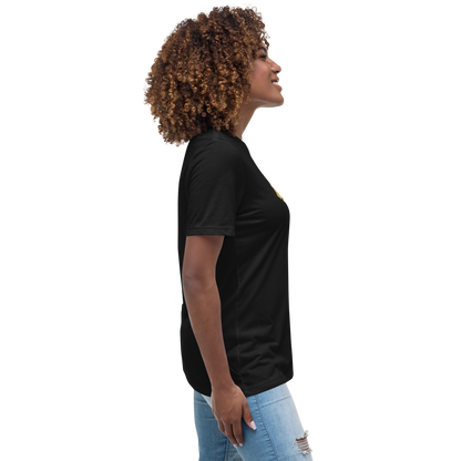Gold Stripe Africa Tee for Women
