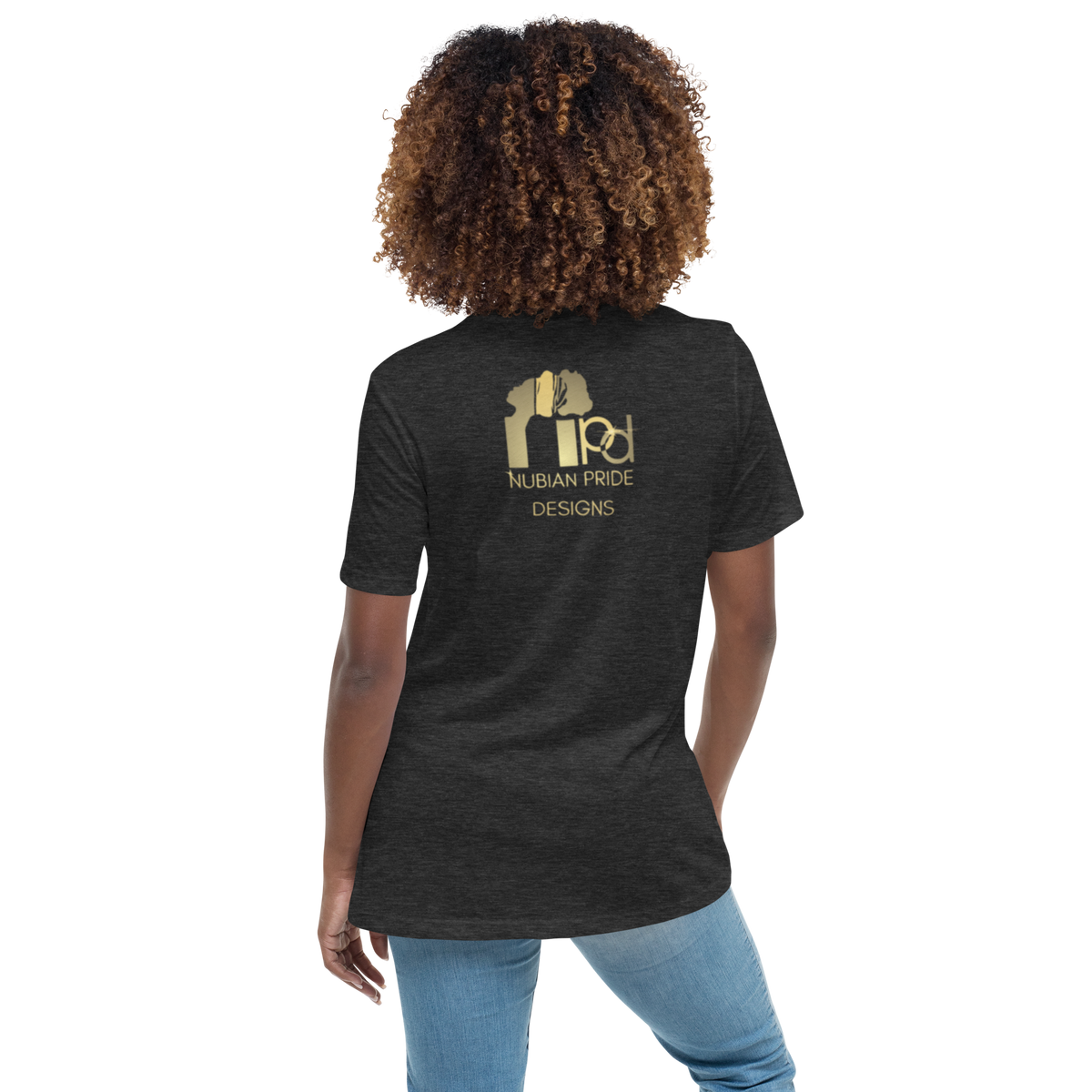 Gold Stripe Africa Tee for Women