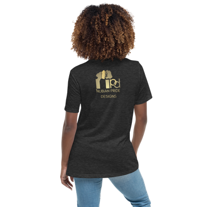 Gold Stripe Africa Tee for Women