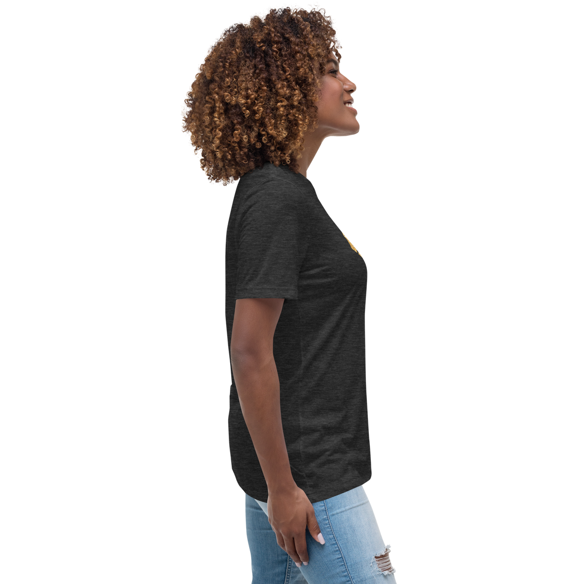 Gold Stripe Africa Tee for Women