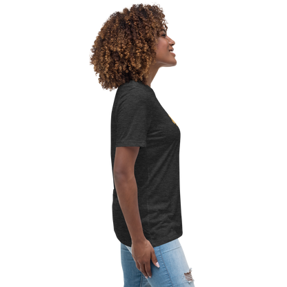 Gold Stripe Africa Tee for Women