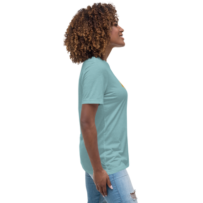 Gold Stripe Africa Tee for Women