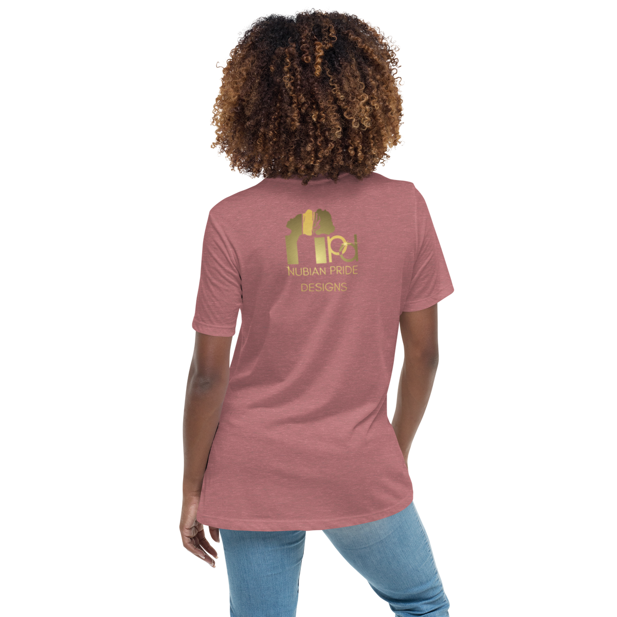Gold Stripe Africa Tee for Women