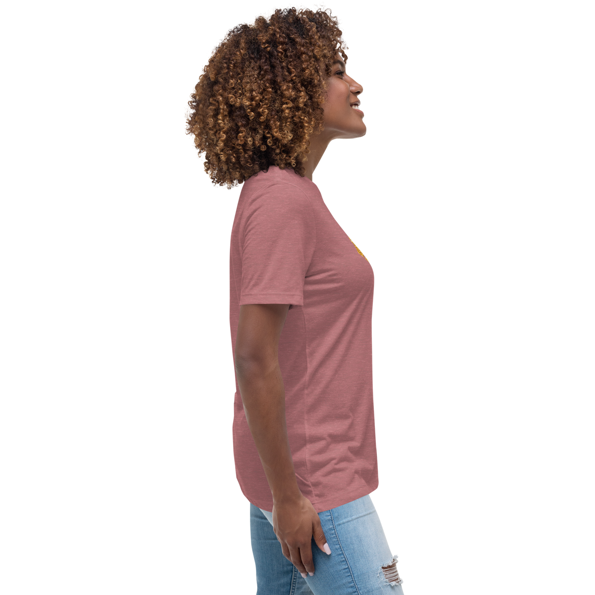 Gold Stripe Africa Tee for Women