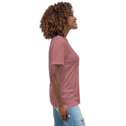 Gold Stripe Africa Tee for Women