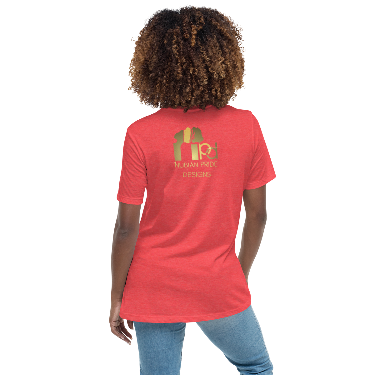 Gold Stripe Africa Tee for Women
