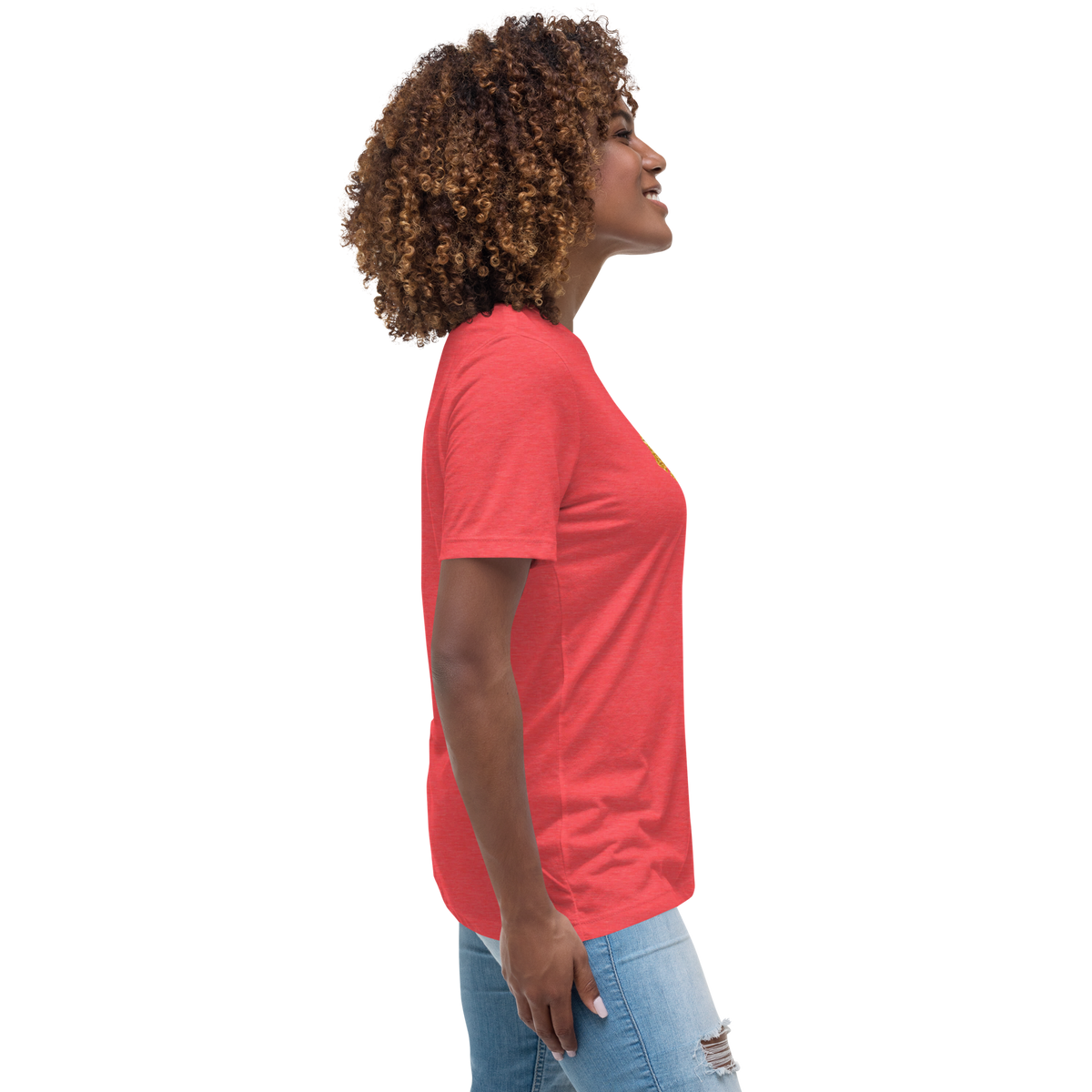 Gold Stripe Africa Tee for Women